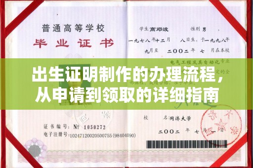 湛江出生证明制作的办理流程，从申请到领取的详细指南